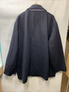 Nautica Men's Peacoat Wool Blend Double Breasted Winter Trench Coat - Size 4X