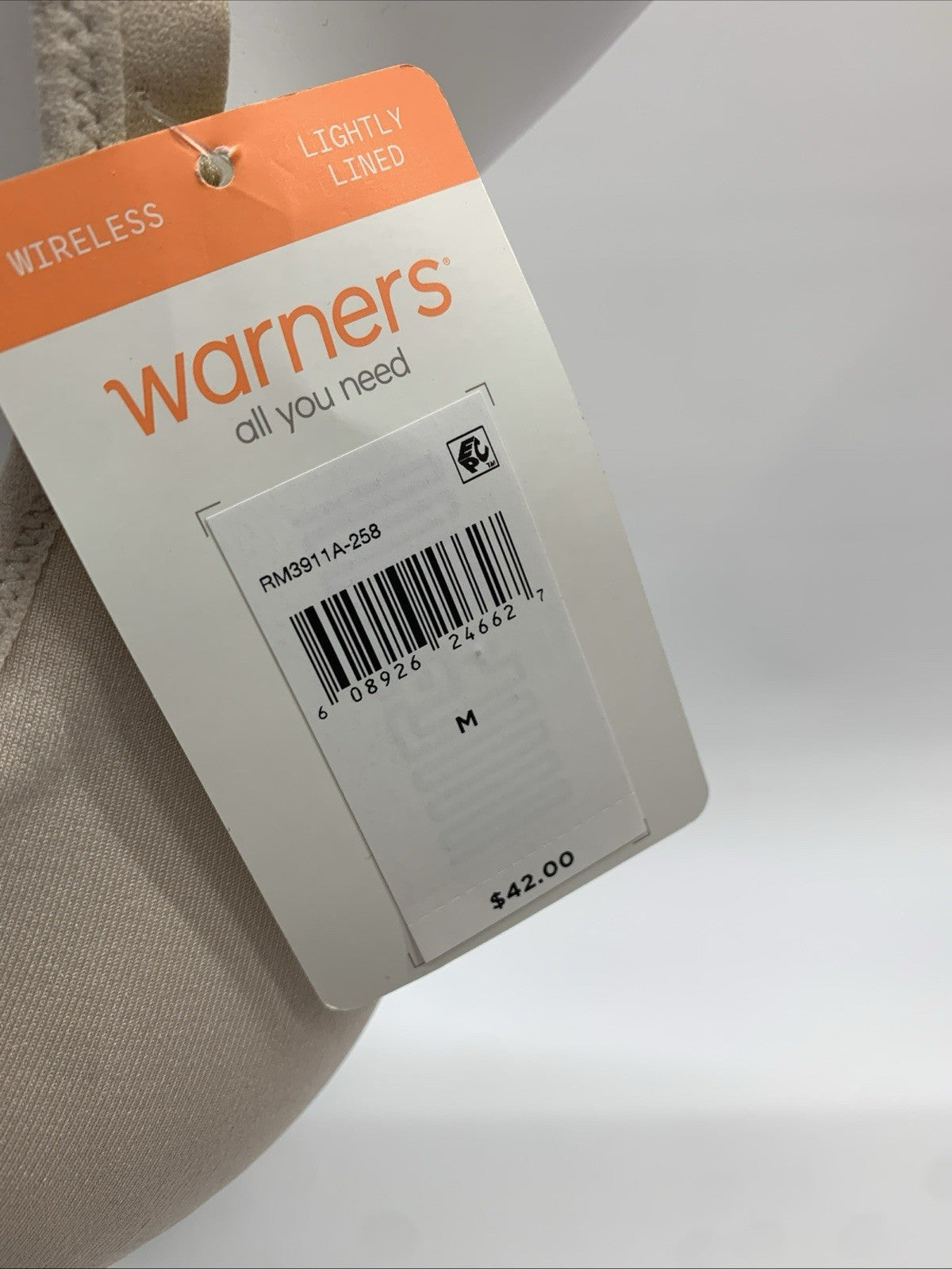 Warner's Womens Easy Does It Comfort RM3911A Bra Butterscotch Medium Wireless