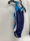 Speedo Girl's 10 Swimsuit One Piece Infinity Splice Thick Strap Deep Water Blue