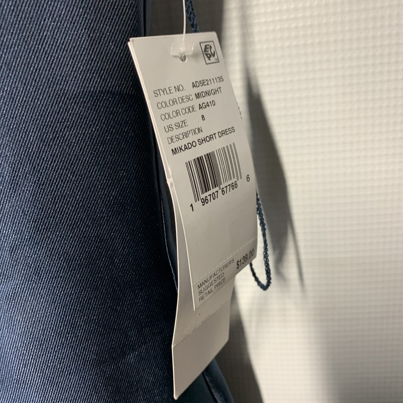 Adrianna Papell Women's Studio Mikado Short Dress Wedding Formal Party Size 8