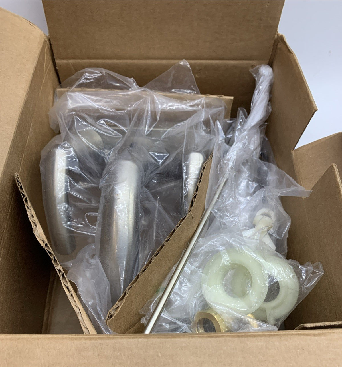 Moen Glyde Brushed Nickel Two-Handle High Arc Centerset Bathroom Faucet, 6172BN