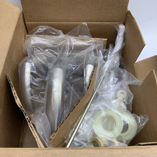 Moen Glyde Brushed Nickel Two-Handle High Arc Centerset Bathroom Faucet, 6172BN