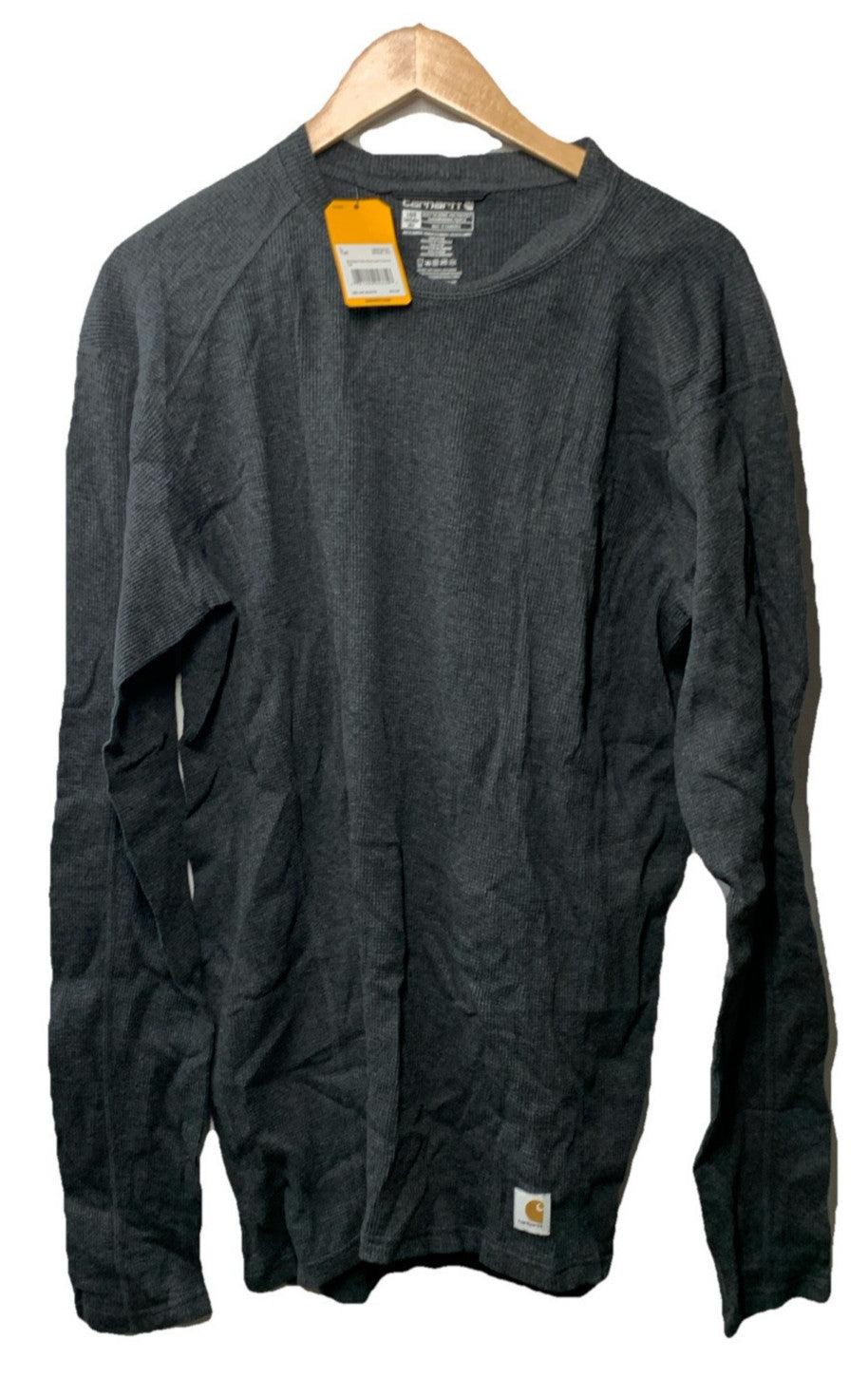 Carhartt Men's Force Midweight Wool Blend Base Layer Crewneck Top Size Large