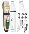 oneisall Dog Clippers & Dog Paw Trimmer Kit 2 in 1 Low Noise Cordless Dog Groom