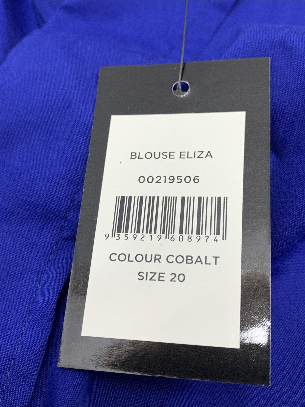 Women's Plus Size Cobalt Eliza Blouse 20 Pull On Bold Elegance Blue V-neckline