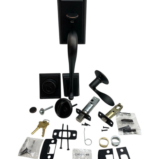 SCHLAGE Entrance Handleset F-Series F60 ADD 716 ACC 12-326 with Accent Lever