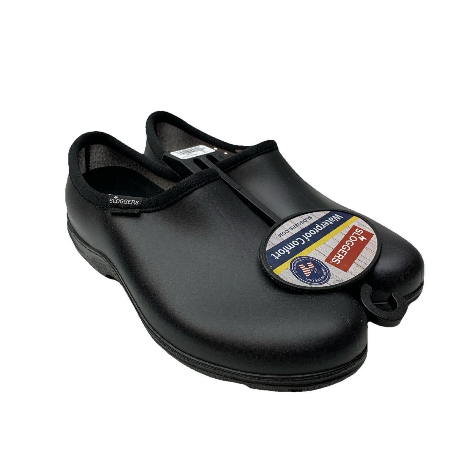 Sloggers 5301BK09 Garden/Rain Shoes Size Men's 9 Women's 11 Black Black Slip-on