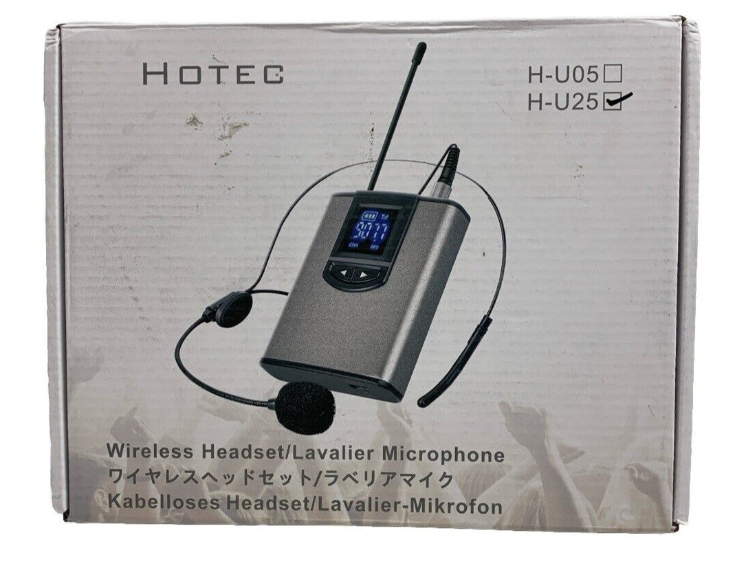 Hotec UHF YM-2 Wireless Headset Lavalier Microphone H-U25 for Live Performances