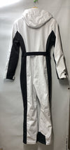 YEEFINE Women's Ski Suit One Piece Jumpsuits Snowsuits Waterproof Size S White