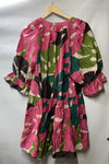 Velvet by Graham & Spencer Women's Tracy Printed Silk Cotton Voile Dress Size S