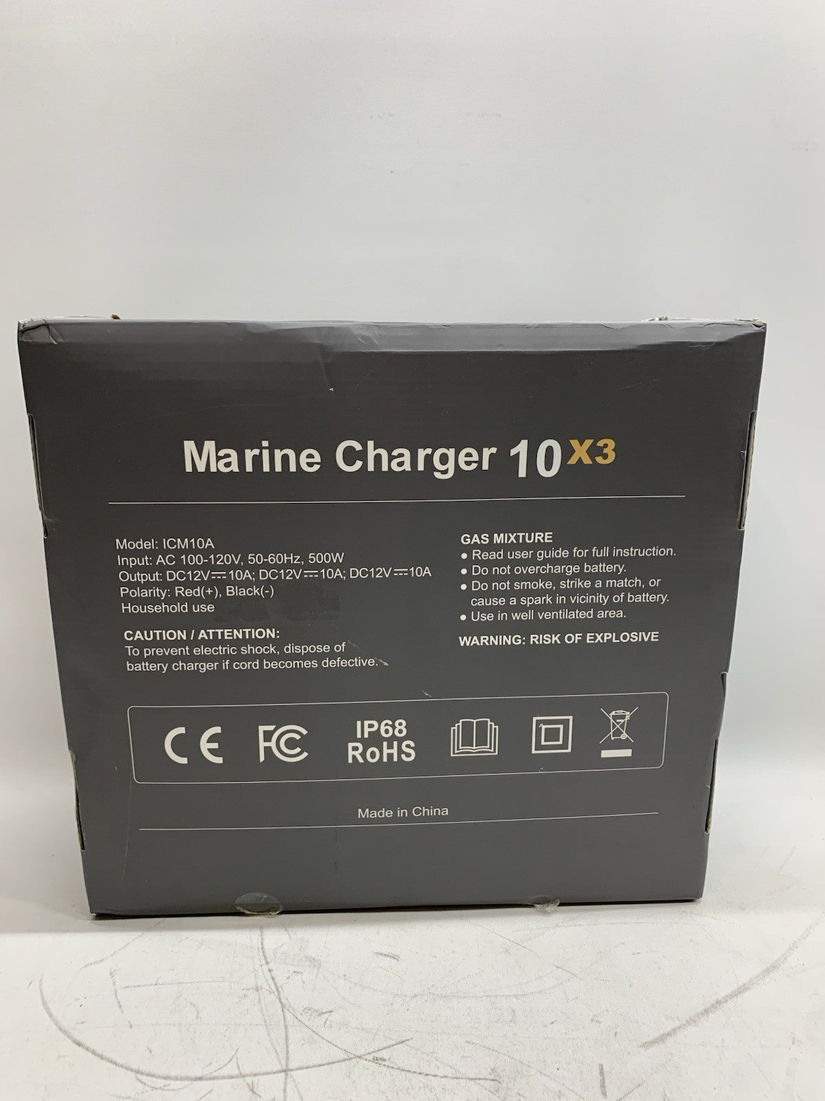 Firstpower Pro 10X3 30Amps 12V Multi Bank Marine Battery Charger ICM10A 10x3 30A
