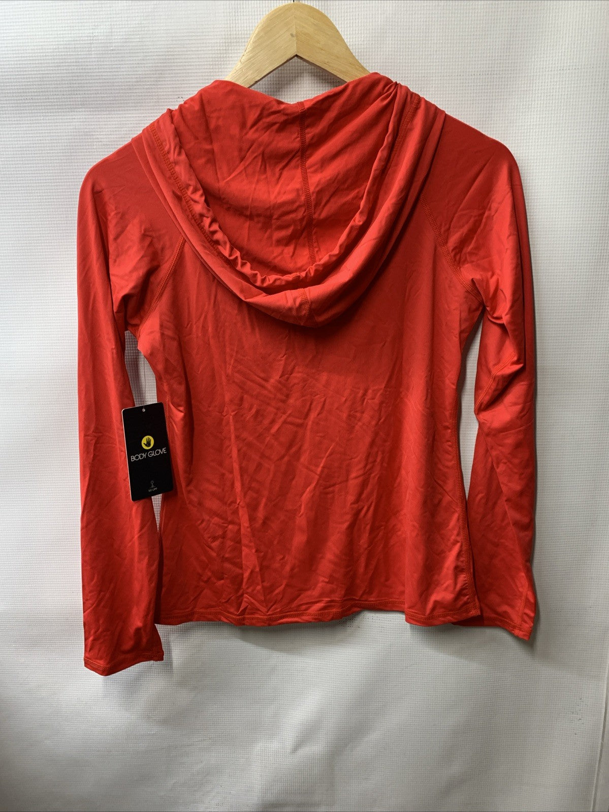 Body Glove Women Smoothies Mandie Hoodie Rash Guard Red XS Long Sleeve Zip Front