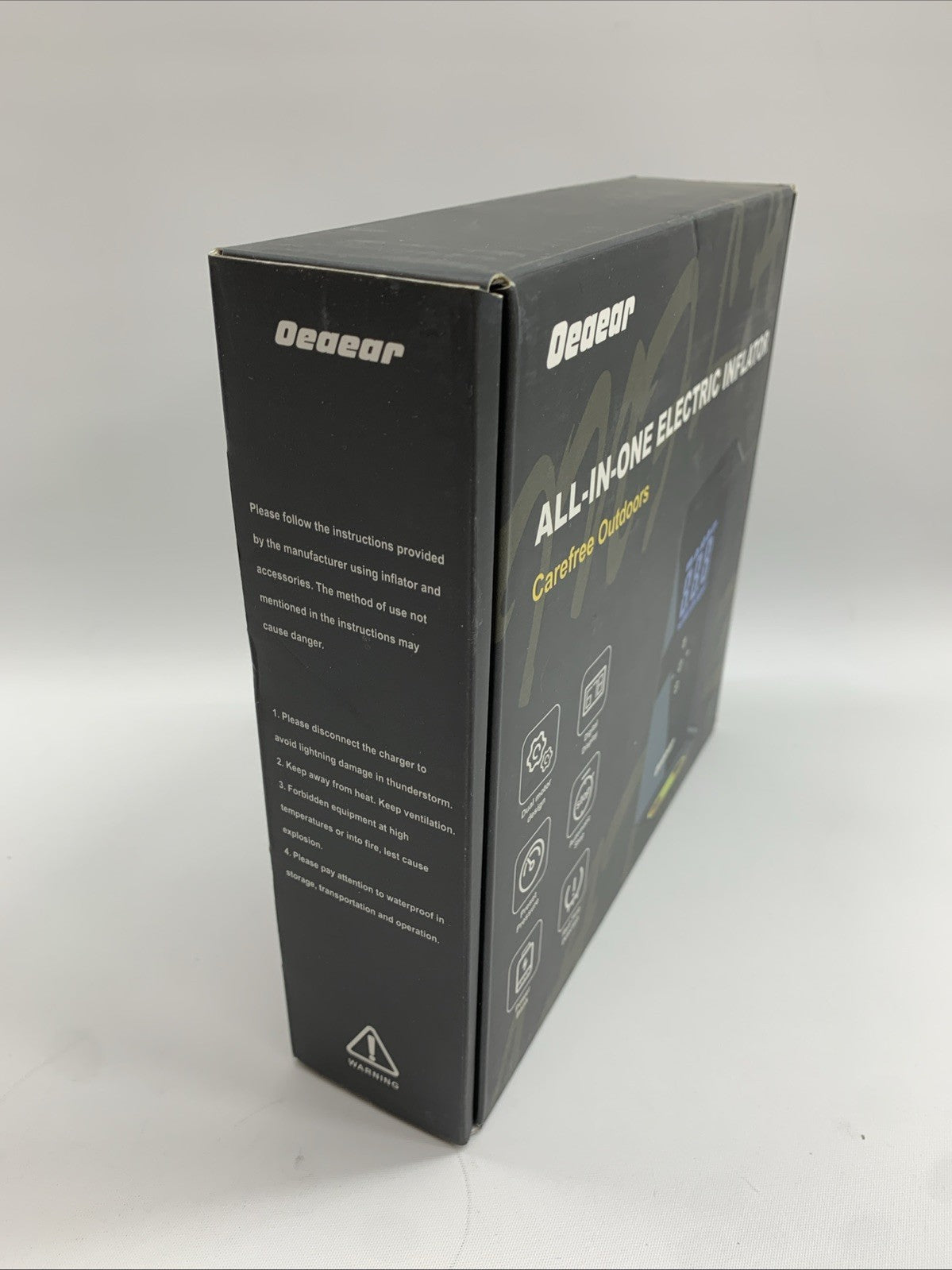 Oeaear Dual Motor Air Compressor AP10 3X Faster Inflation 150PSI 6000mAh DC 12V