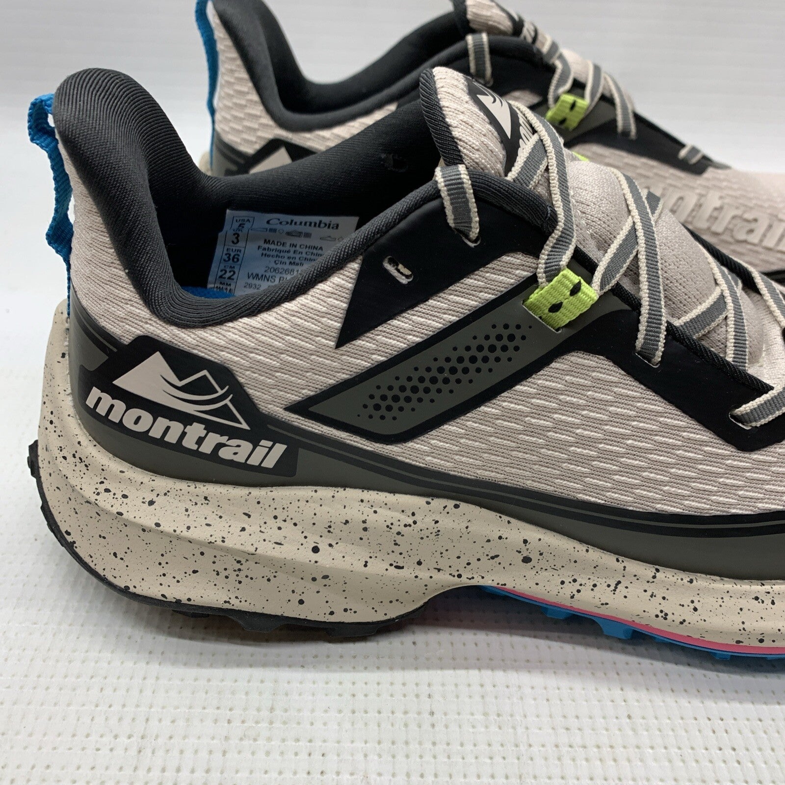 Columbia Montrail Trinity Ag Ii Running Shoes Dark Stone/ocean Blue, Women's 5