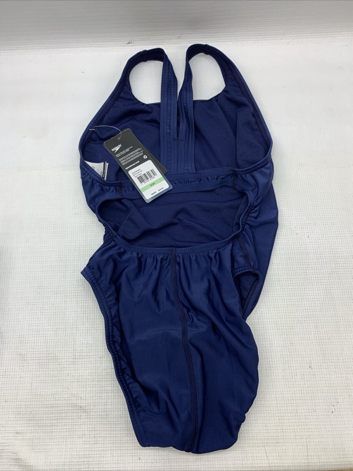 Speedo Women's ProLT Super Pro One Piece Swimsuit Solid Blue Size 8/34 Swimwear