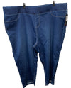 Avenue Size 30 Jeans Denim Skinny Stretch Pull On High Rise Jegging Med Wash