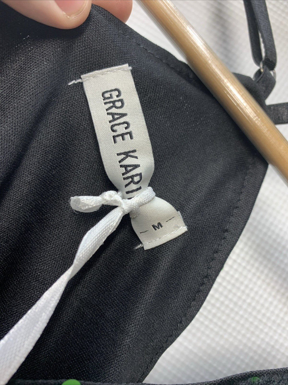 GRACE KARIN Women’s Sequin Camisole Tank Top Sleeveless Black Size Medium Green