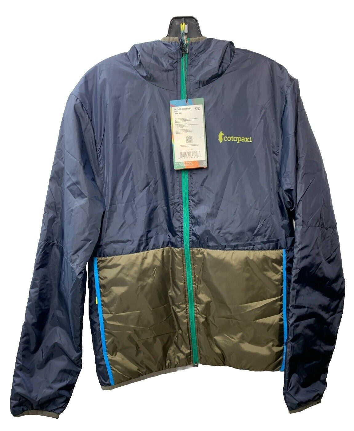 Cotopaxi Men's Reversible Teca Calido Hooded Jacket Sink Swim Small Long Sleeve