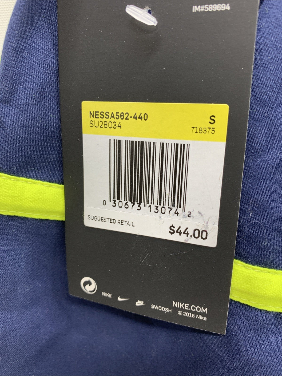 Nike Swimwear BLUE/ GREEN Lined Shorts Bathing Suit NESSA562-440 Size Small