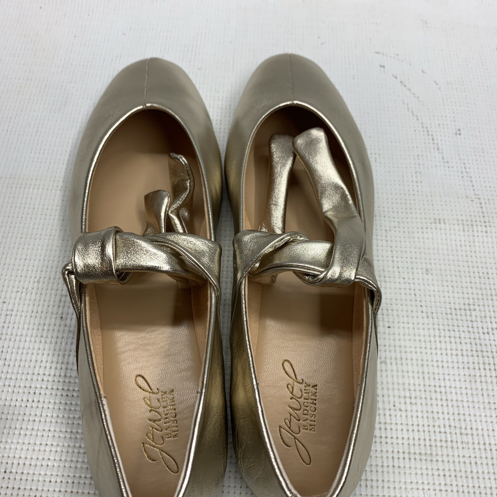 Jewel Badgley Mischka Taylore Pull-On Mary Jane Flats JW5213 Dress Shoes Size 9