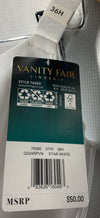Vanity Fair 76080 Women's Beauty Back Smoothing Underwire Size 36H Star White