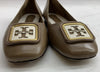 Tory BURCH Almond Flour 200 Georgia Ballet Goat Leather Size 6M Slip-on Shoes