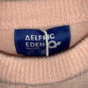 Aelfric Eden Women's Pink Yarn Threaded Dinosaur Sweater Size XS Long Sleeve