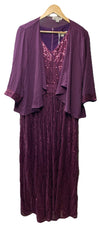 GRACE KARIN 2024 Women's Two Piece Sequin Dress with Jacket Size 12, Purple