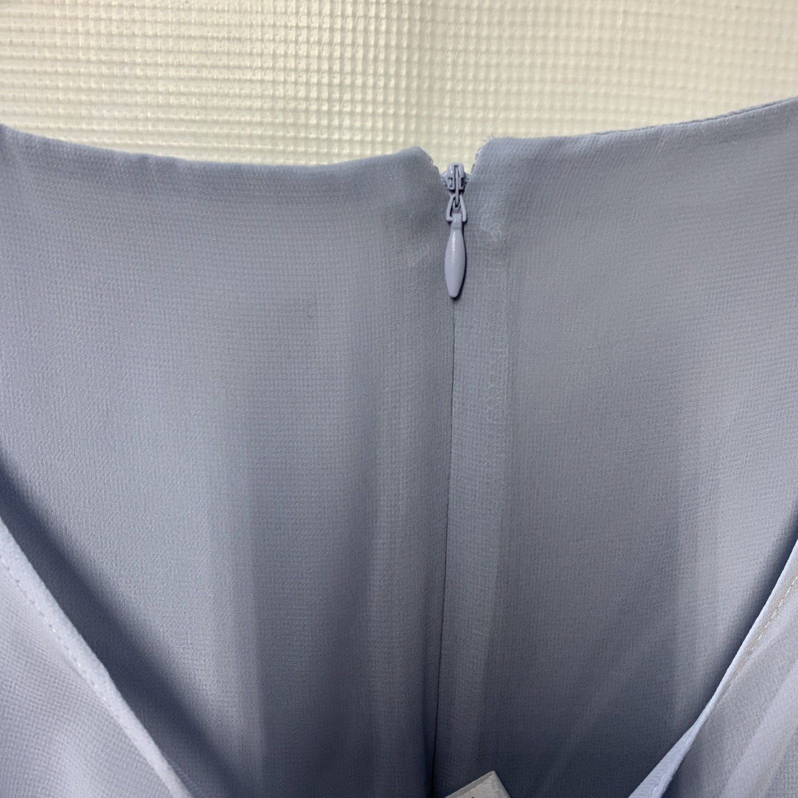 SLNY Fashions Womens Party Sheath Dress with Chiffon Capelet Size 16P Light Blue