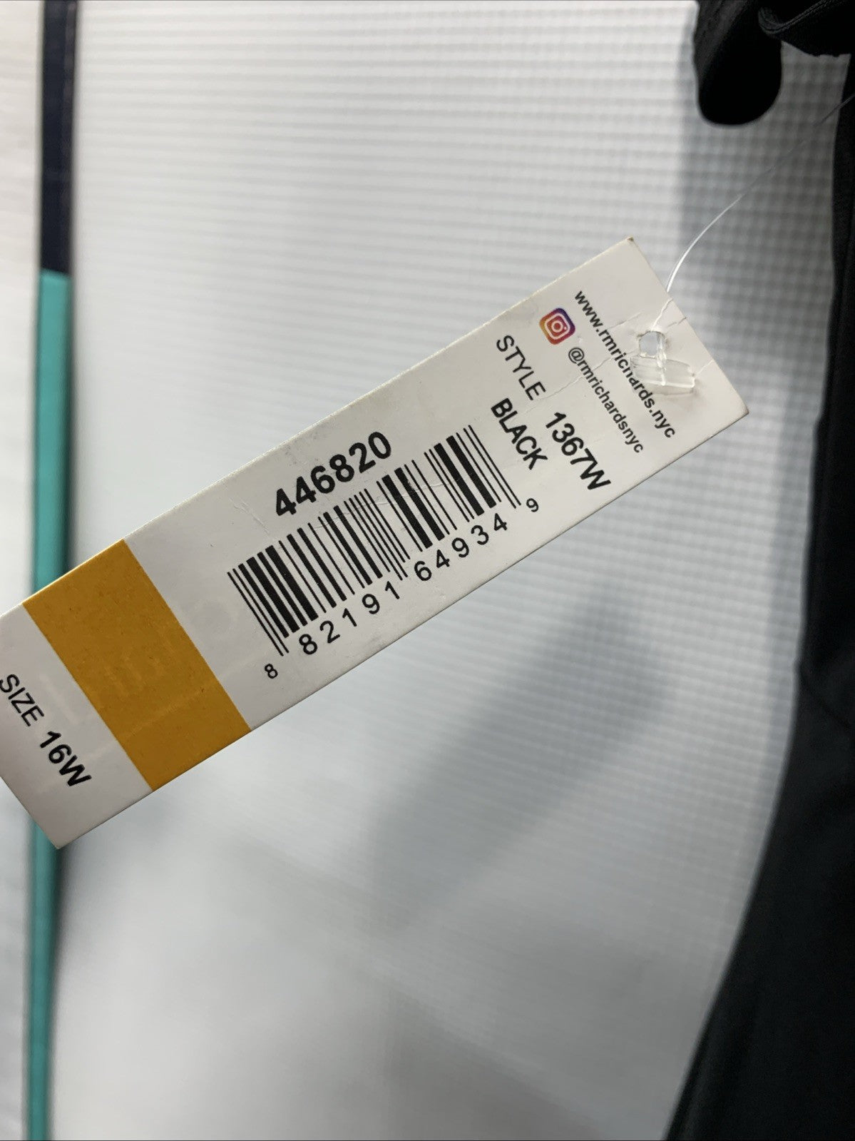 R & M Richards Women's Black Rhinestone-Detail Gown Plus Evening Casual Size 16W