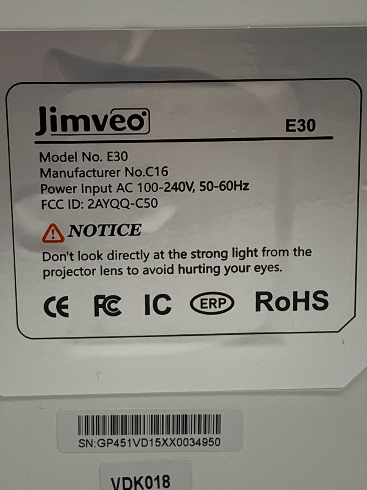 Projector [AI Auto Focus/Auto Lens Cap] Outdoor-Projector-4K with WiFi 6 White