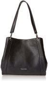 Calvin Klein Garnet Reyna Novelty Triple Compartment Shoulder Bag Black H1JADDY2