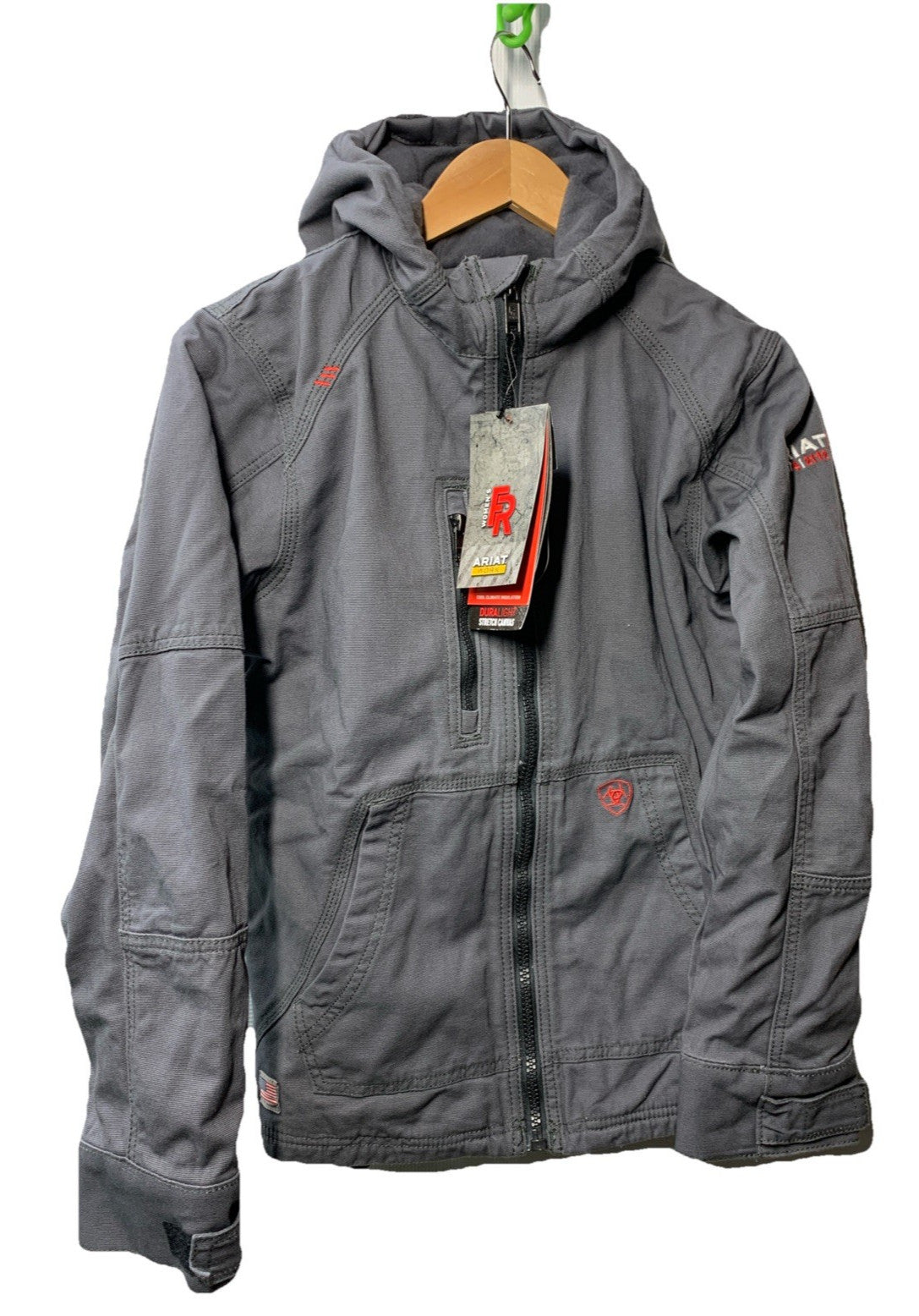 Ariat FR Duralight Cordura Stretch Field Jacket Iron Grey Long Sleeve Size Small