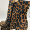 Jessica Simpson Women's Rexura Faux Suede Ankle Booties Leopard Print Size 8M