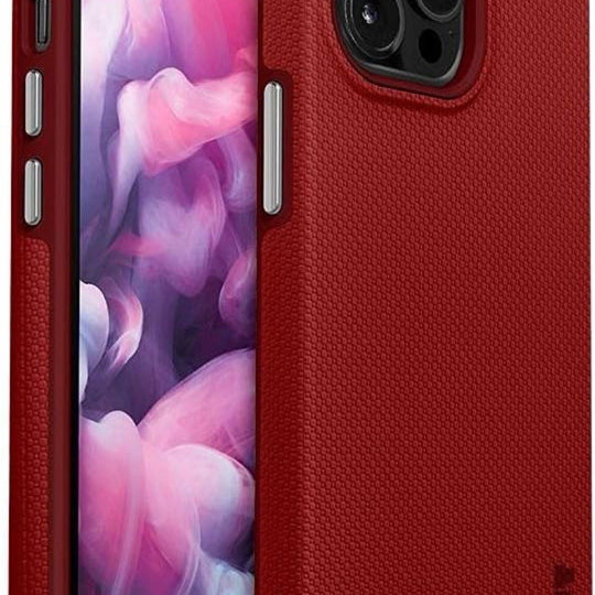 LAUT Shield Series Dual Layer Case for Apple iPhone 12 Pro Max - Crimson Red
