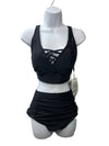 Hanna Nikole Bikini Sets for Women Plus Size Front Strappy Two Piece, Size 12W