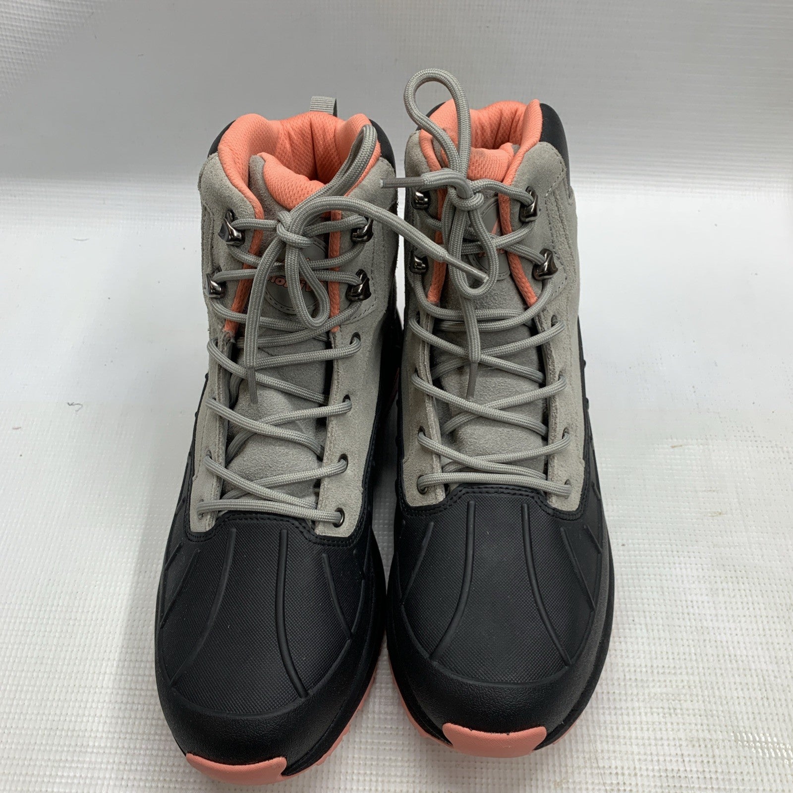 Women's Waterproof Hiking Boots Lightweight Outdoor Size  11 Grey/Black Lace-up