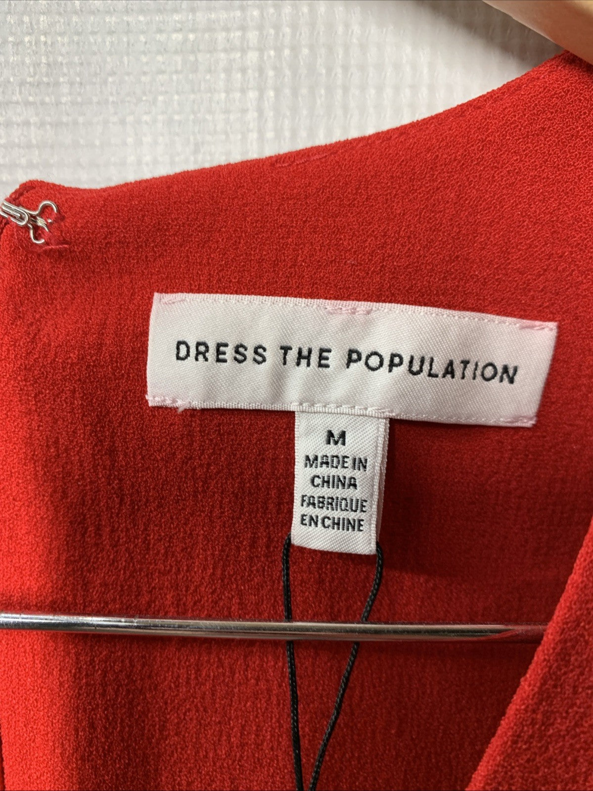 Dress the Population Women's Catalina Electric Dress Medium Sleeveless V-neck