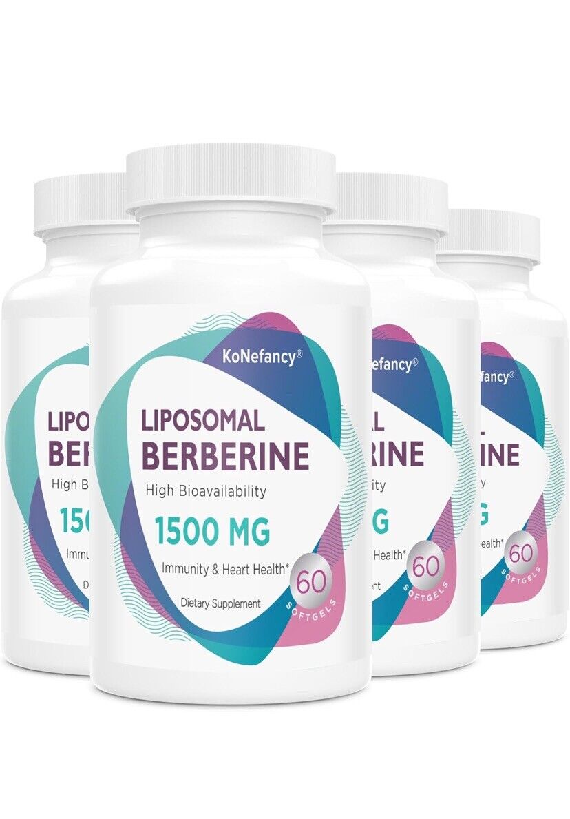 Berberine HCL Supplement 1500Mg High Bioavailability Liposomal Berberine Capsule