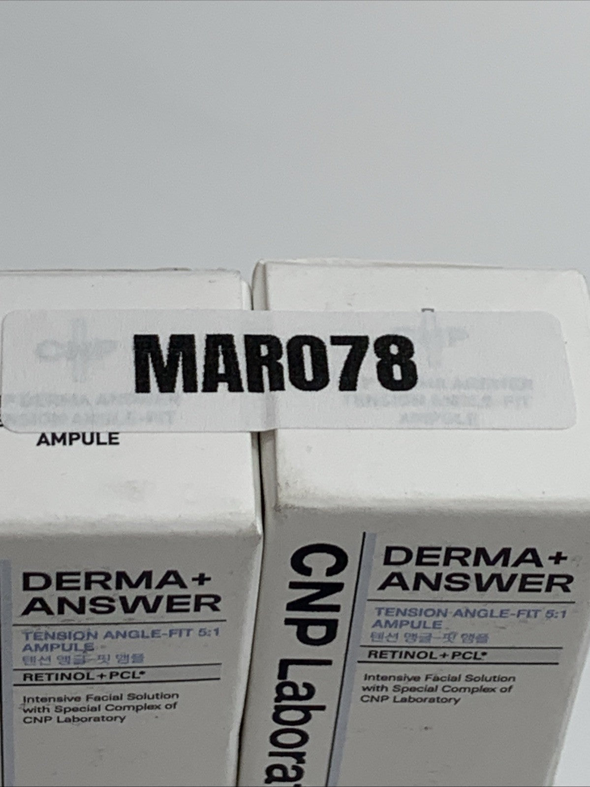 [CNP LABORATORY] Derma Answer Tension Angle Fit Ampule 15ml /30ml Total - 2 Pack