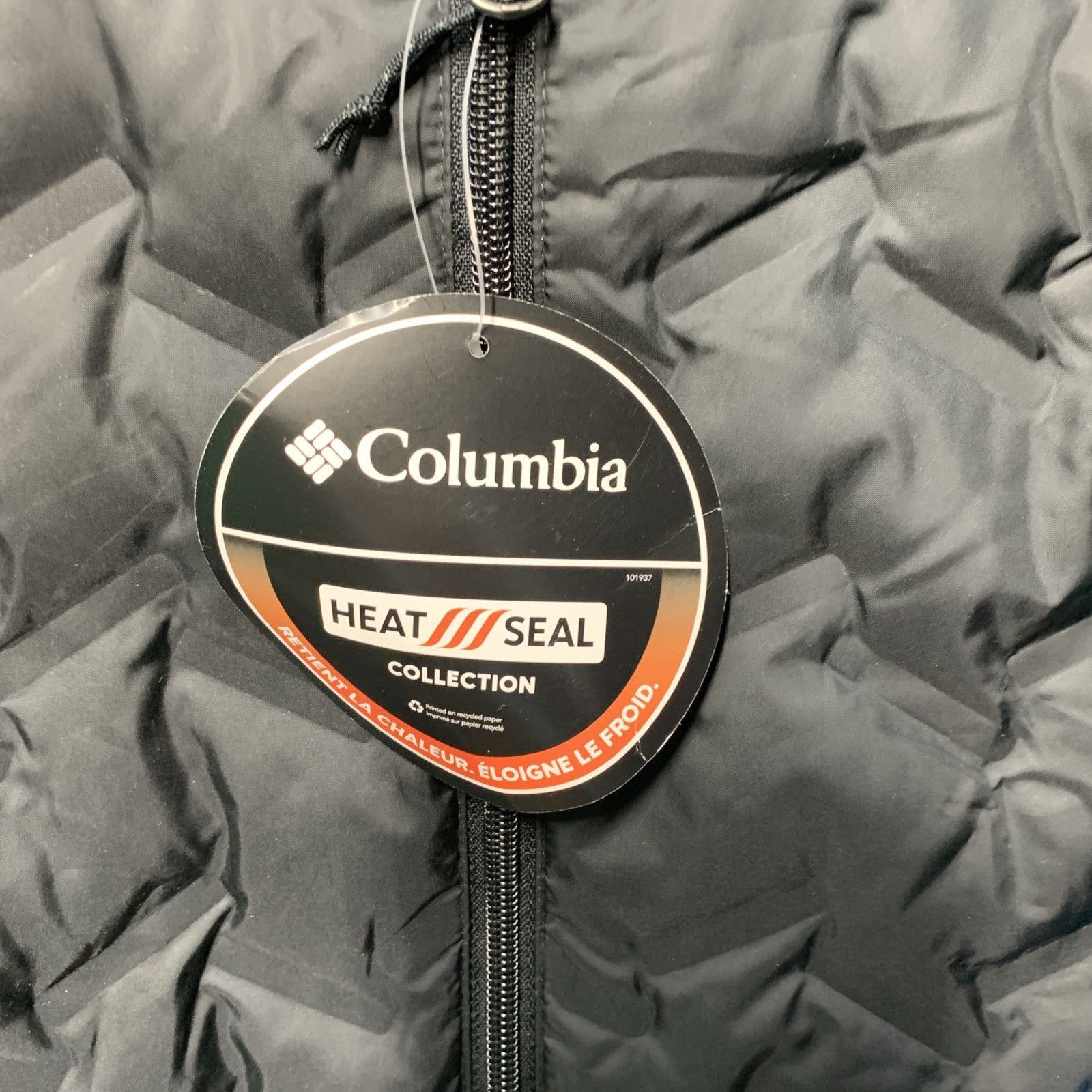 Columbia Women's Delta Ridge Down Jacket Size Small Black Long Sleeve Full Zip