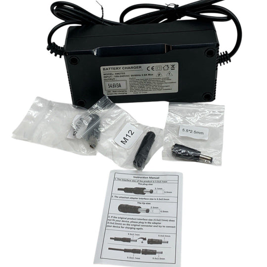 Battery 54.6v4a Power Supply Adapter Charger Model XM2703 100-240VAC 50/60Hz