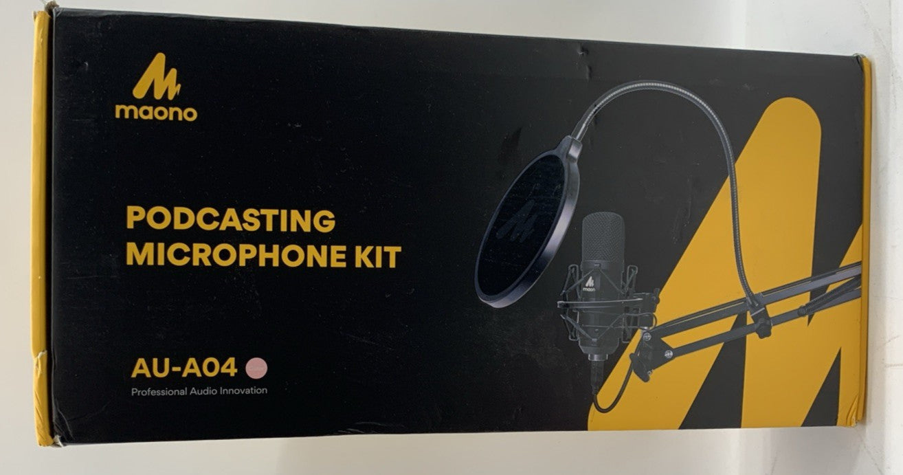 Maono AUA04 Condenser Microphone Kit Set Maono Podcast Gaming Singing White/Rose