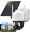 Wireless Solar Battery Powered Wifi Outdoor Home Security Camera System Rotating