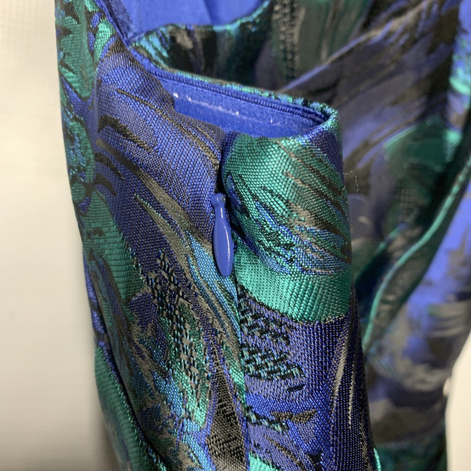 Adrianna Papell Women's One-Shoulder Jacquard Gown Evening Party Dress Size 6