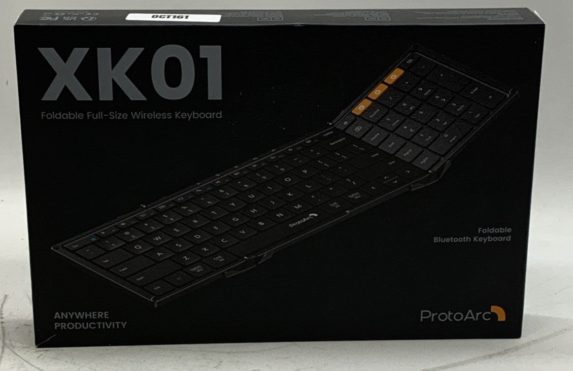 ProtoArc Keyboard XK01 Foldable Full-size Wireless Bluetooth Portable Keyboard