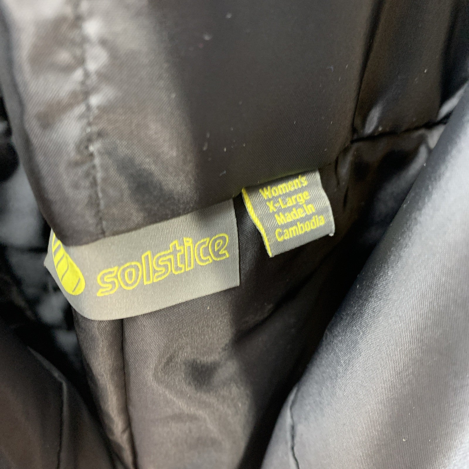 SOLSTICE Women’s Black Insulated/Water Resistant Snowboard Snow Bib Size XL