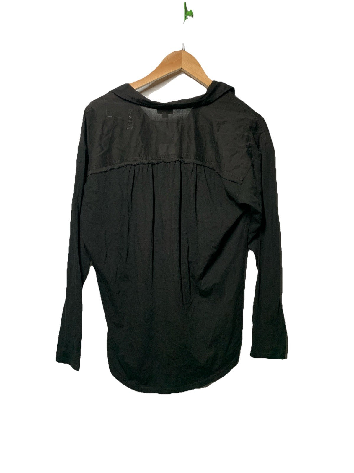 Splendid Women's Paige Shirt Long Sleeve Collared RF0W780 Casual Size XS Black