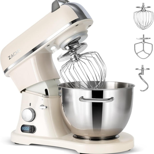 ZACME 8.4QT Commercial Stand Mixer 800W with Aluminum Die Casting Low Noise