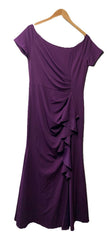 AISIZE Elegant Off Shoulder Ruffle Formal Dress Evening Elegant Cocktail Size L
